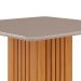 Conjunto de Mesa de Jantar Quadrada com Tampo de Vidro Off White Ana e 8 Cadeiras Paola Suede Nude e Nature