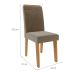 Conjunto de Mesa de Jantar Quadrada com Tampo de Vidro Off White Ana e 8 Cadeiras Tais Suede Joli e Nature