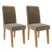 Conjunto de Mesa de Jantar Quadrada com Tampo de Vidro Off White Ana e 8 Cadeiras Tais Suede Joli e Nature
