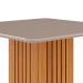 Conjunto de Mesa de Jantar Quadrada com Tampo de Vidro Off White Ana e 8 Cadeiras Tais Suede Joli e Nature