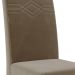 Conjunto de Mesa de Jantar Quadrada com Tampo de Vidro Off White Ana e 8 Cadeiras Tais Suede Joli e Nature