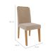 Conjunto de Mesa de Jantar Redonda com Tampo MDF Off White Flora e 4 Cadeiras Nicole Suede Nude e Nature