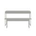 Conjunto de Mesa de Jantar Retangular com 1 Banco Studio Branco