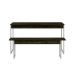 Conjunto de Mesa de Jantar Retangular com 1 Banco Studio Carvalho Dark e Branco