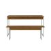 Conjunto de Mesa de Jantar Retangular com 1 Banco Studio Mel e Branco