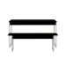 Conjunto de Mesa de Jantar Retangular com 1 Banco Studio Preto e Branco