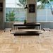 Conjunto de Mesa de Jantar Retangular com 4 Bancos Studio Preto e Branco