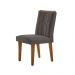 Conjunto de Mesa de Jantar Retangular com Tampo de Vidro Berlim e 4 Cadeiras Alegra Veludo Grafite e Imbuia