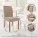 Conjunto de Mesa de Jantar Retangular com Tampo de Vidro Off White Agata e 4 Cadeiras Juliana Suede Nude e Nature