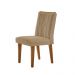 Conjunto de Mesa de Jantar Retangular com Tampo de Vidro Off White Berlim e 4 Cadeiras Alegra Linho Bege e Imbuia