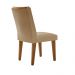 Conjunto de Mesa de Jantar Retangular com Tampo de Vidro Off White Berlim e 4 Cadeiras Alegra Linho Bege e Imbuia