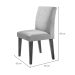 Conjunto de Mesa de Jantar Retangular com Tampo de Vidro Off White Luna e 4 Cadeiras Grécia Suede Animalle Chocolate e Imbuia