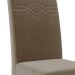 Conjunto de Mesa de Jantar Retangular com Tampo de Vidro Off White Tais e 4 Cadeiras Suede Paola Joli e Nature