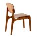 Conjunto de Mesa de Jantar Retangular com Tampo de Vidro Off White Talia e 4 Cadeiras Prada Linho Palha e Imbuia