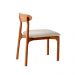 Conjunto de Mesa de Jantar Retangular com Tampo de Vidro Off White Talia e 6 Cadeiras Italia Linho Bege e Imbuia