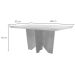 Conjunto de Mesa de Jantar Retangular com Tampo de Vidro Varsóvia e 6 Cadeiras Grécia Linho Grafite e Imbuia