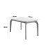Conjunto de Mesa de Jantar Retangular com Tampo de Vidro e 6 Cadeiras Turquesa Veludo Grafite e Imbuia