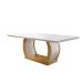 Conjunto de Mesa de Jantar com 6 Cadeiras Estofadas Maia Animalle Off White e Chocolate