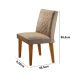 Conjunto de Mesa de Jantar com 6 Cadeiras Estofadas Maia Animalle Off White e Chocolate