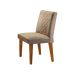 Conjunto de Mesa de Jantar com 6 Cadeiras Estofadas Maia Animalle Off White e Chocolate