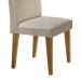 Conjunto de Mesa de Jantar com Tampo Off White Luna e 6 Cadeiras Grécia Linho Bege e Imbuia