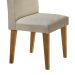 Conjunto de Mesa de Jantar com Tampo de Vidro Luna e 4 Cadeiras Grécia Linho Bege e Imbuia