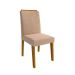 Conjunto de Mesa de Jantar com Tampo de Vidro Off White Ana e 8 Cadeiras Clarice Suede Nude e Nature