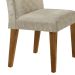 Conjunto de Mesa de Jantar com Tampo de Vidro e 6 Cadeiras Maia Suede Amassado Chocolate e Imbuia