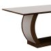 Conjunto de Mesa de Jantar com Vidro e 6 Cadeiras Maia I Linho Castor e Cinza