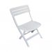 Conjunto de Mesa de Plástico Retangular Desmontável Tiradentes com 6 Cadeiras Dobrável Diamantina Branco