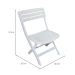 Conjunto de Mesa de Plástico Retangular Desmontável Tiradentes com 6 Cadeiras Dobrável Diamantina Branco