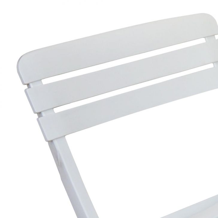 Conjunto de Mesa de Plástico Retangular Desmontável Tiradentes com 6 Cadeiras Dobrável Diamantina Branco