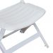Conjunto de Mesa de Plástico Retangular Desmontável Tiradentes com 6 Cadeiras Dobrável Diamantina Branco