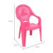 Conjunto de Mesa de Plástico com 4 Cadeiras Infantil Happy Rosa