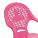 Conjunto de Mesa de Plástico com 4 Cadeiras Infantil Happy Rosa