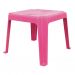 Conjunto de Mesa de Plástico com 4 Cadeiras Infantil Happy Rosa