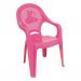 Conjunto de Mesa de Plástico com 4 Cadeiras Infantil Happy Rosa