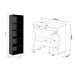 Conjunto de Mesa para Computador Cem com Estante Multy Pinho e Preto