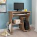 Conjunto de Mesa para Computador Cem com Estante Multy Pinho e Preto