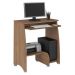 Conjunto de Mesa para Computador Pixel com Estante Multy Pinho e Preto