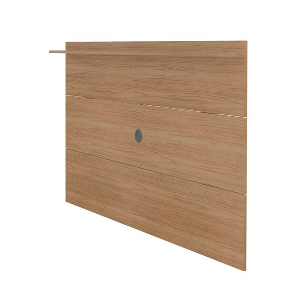 Conjunto de Painel para TV até 75 Polegadas Slim com Rack Charlotte 2 PT Carvalho e Off White
