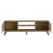 Conjunto de Painel para TV até 75 Polegadas Slim com Rack Charlotte 2 PT Carvalho e Off White
