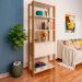Conjunto de Rack Charlotte 2 PT com Estante Match 1 PT Carvalho e Off White