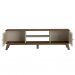 Conjunto de Rack Charlotte 2 PT com Painel para TV até 42 Polegadas Slim Pinho e Off White