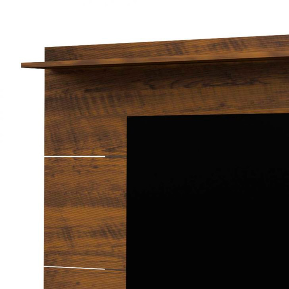 Conjunto de Rack Charlotte 2 PT com Painel para TV até 42 polegadas Slim Pinho e Off White