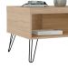 Conjunto de Rack Liberty 4 PT com Mesa de Centro Retangular Off White e Carvalho