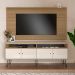Conjunto de Rack Liberty com Painel para TV até 75 Polegadas Nevada Carvalho e Off White