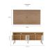 Conjunto de Rack Liberty com Painel para TV até 75 Polegadas Nevada Carvalho e Off White