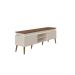 Conjunto de Rack Lumina com Painel para TV até 42 Polegadas Slim Off White e Pinho