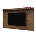 Conjunto de Rack Lumina com Painel para TV até 42 Polegadas Slim Off White e Pinho